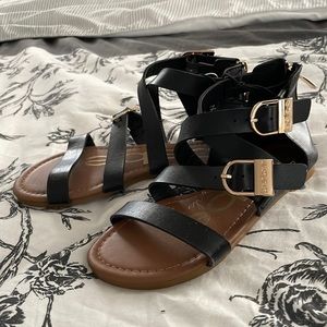 Girls Bebe gladiator sandals